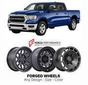 FORGED WHEELS RIMS for RAM 1500 BIG HORN 2019+

Custom forged wheels for Ram 1500 Big Horn 2019+. Made-to-order monoblock, 2-piece and 3-piece rims in custom sizes, offsets, colors and finishes with guaranteed fitment.

We manufacture premium quality forged wheels rims for Ram 1500 Big Horn 2019+ in any design, size, color.

THIS WHEEL DESIGN CAN BE CUSTOM-MADE FOR YOUR CAR IN ANY SIZE AND COLOR OPTIONS
Available in monoblock, 2-piece, 3-piece, duoblock, beadlock
3D wheel renderings are provided according t
