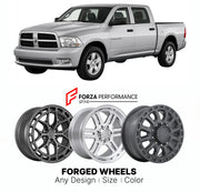 FORGED WHEELS RIMS for RAM 1500 DS 2010 - 2018

Custom forged wheels for Ram 1500 DS 2010 - 2018. Made-to-order monoblock, 2-piece and 3-piece rims in custom sizes, offsets, colors and finishes with guaranteed fitment.

We manufacture premium quality forged wheels rims for Ram 1500 DS 2010 - 2018 in any design, size, color.

THIS WHEEL DESIGN CAN BE CUSTOM-MADE FOR YOUR CAR IN ANY SIZE AND COLOR OPTIONS
Available in monoblock, 2-piece, 3-piece, duoblock, beadlock
3D wheel renderings are provided according t