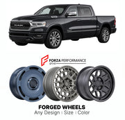FORGED WHEELS RIMS for RAM 1500 LIMITED 2019 - 2024

Custom forged wheels for Ram 1500 Limited 2019 - 2024. Made-to-order monoblock, 2-piece and 3-piece rims in custom sizes, offsets, colors and finishes with guaranteed fitment.

We manufacture premium quality forged wheels rims for Ram 1500 Limited 2019 - 2024 in any design, size, color.

THIS WHEEL DESIGN CAN BE CUSTOM-MADE FOR YOUR CAR IN ANY SIZE AND COLOR OPTIONS
Available in monoblock, 2-piece, 3-piece, duoblock, beadlock
3D wheel renderings are provi
