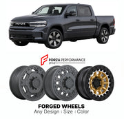 FORGED WHEELS RIMS for RAM 1500 REV LIMITED ELECTRIC RANGE-EXTENDED PICKUP 2026+

Custom forged wheels for Ram 1500 REV Limited Electric Range-Extended Pickup 2026+. Made-to-order monoblock, 2-piece and 3-piece rims in custom sizes, offsets, colors and finishes with guaranteed fitment.

We manufacture premium quality forged wheels rims for Ram 1500 REV Limited Electric Range-Extended Pickup 2026+ in any design, size, color.

THIS WHEEL DESIGN CAN BE CUSTOM-MADE FOR YOUR CAR IN ANY SIZE AND COLOR OPTIONS
Ava