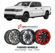 FORGED WHEELS RIMS for RAM 1500 REV TRADESMAN ELECTRIC RANGE-EXTENDED PICKUP 2026+

Custom forged wheels for Ram 1500 REV Tradesman Electric Range-Extended Pickup 2026+. Made-to-order monoblock, 2-piece and 3-piece rims in custom sizes, offsets, colors and finishes with guaranteed fitment.

We manufacture premium quality forged wheels rims for Ram 1500 REV Tradesman Electric Range-Extended Pickup 2026+ in any design, size, color.

THIS WHEEL DESIGN CAN BE CUSTOM-MADE FOR YOUR CAR IN ANY SIZE AND COLOR OPTIO