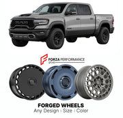 FORGED WHEELS RIMS for RAM 1500 RHO 2019+

Custom forged wheels for Ram 1500 RHO 2019+. Made-to-order monoblock, 2-piece and 3-piece rims in custom sizes, offsets, colors and finishes with guaranteed fitment.

We manufacture premium quality forged wheels rims for Ram 1500 RHO 2019+ in any design, size, color.

THIS WHEEL DESIGN CAN BE CUSTOM-MADE FOR YOUR CAR IN ANY SIZE AND COLOR OPTIONS
Available in monoblock, 2-piece, 3-piece, duoblock, beadlock
3D wheel renderings are provided according to the exact dim