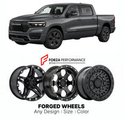 FORGED WHEELS RIMS for RAM 1500 RAMCHARGER RANGE-EXTENDED PICKUP 2026+

Custom forged wheels for Ram 1500 Ramcharger Range-Extended Pickup 2026+. Made-to-order monoblock, 2-piece and 3-piece rims in custom sizes, offsets, colors and finishes with guaranteed fitment.

We manufacture premium quality forged wheels rims for Ram 1500 Ramcharger Range-Extended Pickup 2026+ in any design, size, color.

THIS WHEEL DESIGN CAN BE CUSTOM-MADE FOR YOUR CAR IN ANY SIZE AND COLOR OPTIONS
Available in monoblock, 2-piece, 