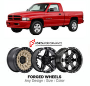 FORGED WHEELS RIMS for RAM 1500 SPORT DODGE 1994 - 2001

Custom forged wheels for Ram 1500 Sport Dodge 1994 - 2001. Made-to-order monoblock, 2-piece and 3-piece rims in custom sizes, offsets, colors and finishes with guaranteed fitment.

We manufacture premium quality forged wheels rims for Ram 1500 Sport Dodge 1994 - 2001 in any design, size, color.

THIS WHEEL DESIGN CAN BE CUSTOM-MADE FOR YOUR CAR IN ANY SIZE AND COLOR OPTIONS
Available in monoblock, 2-piece, 3-piece, duoblock, beadlock
3D wheel renderin