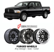 FORGED WHEELS RIMS for RAM 1500 TRADESMAN 2009 - 2018

Custom forged wheels for Ram 1500 Tradesman 2009 - 2018. Made-to-order monoblock, 2-piece and 3-piece rims in custom sizes, offsets, colors and finishes with guaranteed fitment.

We manufacture premium quality forged wheels rims for Ram 1500 Tradesman 2009 - 2018 in any design, size, color.

THIS WHEEL DESIGN CAN BE CUSTOM-MADE FOR YOUR CAR IN ANY SIZE AND COLOR OPTIONS
Available in monoblock, 2-piece, 3-piece, duoblock, beadlock
3D wheel renderings are