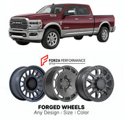 FORGED WHEELS RIMS for RAM 2500 LONGHORN 1994+

Custom forged wheels for Ram 2500 Longhorn 1994+. Made-to-order monoblock, 2-piece and 3-piece rims in custom sizes, offsets, colors and finishes with guaranteed fitment.

We manufacture premium quality forged wheels rims for Ram 2500 Longhorn 1994+ in any design, size, color.

THIS WHEEL DESIGN CAN BE CUSTOM-MADE FOR YOUR CAR IN ANY SIZE AND COLOR OPTIONS
Available in monoblock, 2-piece, 3-piece, duoblock, beadlock
3D wheel renderings are provided according t