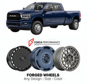 FORGED WHEELS RIMS for RAM 3500 2019+

Custom forged wheels for Ram 3500 2019+. Made-to-order monoblock, 2-piece and 3-piece rims in custom sizes, offsets, colors and finishes with guaranteed fitment.

We manufacture premium quality forged wheels rims for Ram 3500 2019+ in any design, size, color.

THIS WHEEL DESIGN CAN BE CUSTOM-MADE FOR YOUR CAR IN ANY SIZE AND COLOR OPTIONS
Available in monoblock, 2-piece, 3-piece, duoblock, beadlock
3D wheel renderings are provided according to the exact dimensions and 