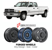FORGED WHEELS RIMS for RAM 3500 TRADESMAN 1994+

Custom forged wheels for Ram 3500 Tradesman 1994+. Made-to-order monoblock, 2-piece and 3-piece rims in custom sizes, offsets, colors and finishes with guaranteed fitment.

We manufacture premium quality forged wheels rims for Ram 3500 Tradesman 1994+ in any design, size, color.

THIS WHEEL DESIGN CAN BE CUSTOM-MADE FOR YOUR CAR IN ANY SIZE AND COLOR OPTIONS
Available in monoblock, 2-piece, 3-piece, duoblock, beadlock
3D wheel renderings are provided accordin