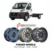 FORGED WHEELS RIMS for RAM PROMASTER CUTAWAY 2014+

Custom forged wheels for Ram ProMaster Cutaway 2014+. Made-to-order monoblock, 2-piece and 3-piece rims in custom sizes, offsets, colors and finishes with guaranteed fitment.

We manufacture premium quality forged wheels rims for Ram ProMaster Cutaway 2014+ in any design, size, color.

THIS WHEEL DESIGN CAN BE CUSTOM-MADE FOR YOUR CAR IN ANY SIZE AND COLOR OPTIONS
Available in monoblock, 2-piece, 3-piece, duoblock, beadlock
3D wheel renderings are provided