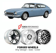 CUSTOM CLASSIC VINTAGE RESTOMOD RETRO OLD SCHOOL FORGED WHEELS RIMS for RELIANT SCIMITAR GT SE4 1964 - 1970

Custom forged wheels for Reliant Scimitar GT SE4 1964 - 1970. Classic, vintage, restomod wheel designs made to order in custom sizes, offsets, colors and finishes.

We manufacture premium quality forged wheels rims for Reliant Scimitar GT SE4 1964 - 1970 in any design, size, color.

THIS WHEEL DESIGN CAN BE CUSTOM-MADE FOR YOUR CAR IN ANY SIZE AND COLOR OPTIONS
Available in monoblock, 2-piece, 3-piec