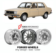 CUSTOM CLASSIC VINTAGE RESTOMOD RETRO OLD SCHOOL FORGED WHEELS RIMS for RENAULT 18 1978 - 1986

Custom forged wheels for Renault 18 1978 - 1986. Classic, vintage, restomod wheel designs made to order in custom sizes, offsets, colors and finishes.

We manufacture premium quality forged wheels rims for Renault 18 1978 - 1986 in any design, size, color.

THIS WHEEL DESIGN CAN BE CUSTOM-MADE FOR YOUR CAR IN ANY SIZE AND COLOR OPTIONS
Available in monoblock, 2-piece, 3-piece, duoblock, beadlock
3D wheel renderin