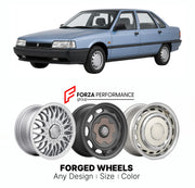 CUSTOM CLASSIC VINTAGE RESTOMOD RETRO OLD SCHOOL FORGED WHEELS RIMS for RENAULT 21 1986 - 1994

Custom forged wheels for Renault 21 1986 - 1994. Classic, vintage, restomod wheel designs made to order in custom sizes, offsets, colors and finishes.

We manufacture premium quality forged wheels rims for Renault 21 1986 - 1994 in any design, size, color.

THIS WHEEL DESIGN CAN BE CUSTOM-MADE FOR YOUR CAR IN ANY SIZE AND COLOR OPTIONS
Available in monoblock, 2-piece, 3-piece, duoblock, beadlock
3D wheel renderin