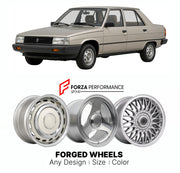 CUSTOM CLASSIC VINTAGE RESTOMOD RETRO OLD SCHOOL FORGED WHEELS RIMS for RENAULT 9 1981 - 1988

Custom forged wheels for Renault 9 1981 - 1988. Classic, vintage, restomod wheel designs made to order in custom sizes, offsets, colors and finishes.

We manufacture premium quality forged wheels rims for Renault 9 1981 - 1988 in any design, size, color.

THIS WHEEL DESIGN CAN BE CUSTOM-MADE FOR YOUR CAR IN ANY SIZE AND COLOR OPTIONS
Available in monoblock, 2-piece, 3-piece, duoblock, beadlock
3D wheel renderings 