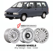 CUSTOM CLASSIC VINTAGE RESTOMOD RETRO OLD SCHOOL FORGED WHEELS RIMS for RENAULT LARGE MPV ESPACE II 1991 - 1996

Custom forged wheels for Renault Large MPV Espace II 1991 - 1996. Classic, vintage, restomod wheel designs made to order in custom sizes, offsets, colors and finishes.

We manufacture premium quality forged wheels rims for Renault Large MPV Espace II 1991 - 1996 in any design, size, color.

THIS WHEEL DESIGN CAN BE CUSTOM-MADE FOR YOUR CAR IN ANY SIZE AND COLOR OPTIONS
Available in monoblock, 2-p