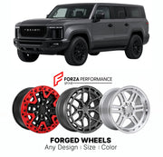 FORGED WHEELS RIMS for REZVANI VENGEANCE 2022+

Custom forged wheels for Rezvani Vengeance 2022+. Made-to-order monoblock, 2-piece and 3-piece rims in custom sizes, offsets, colors and finishes with guaranteed fitment.

We manufacture premium quality forged wheels rims for Rezvani Vengeance 2022+ in any design, size, color.

THIS WHEEL DESIGN CAN BE CUSTOM-MADE FOR YOUR CAR IN ANY SIZE AND COLOR OPTIONS
Available in monoblock, 2-piece, 3-piece, duoblock, beadlock
3D wheel renderings are provided according t