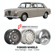CUSTOM CLASSIC VINTAGE RESTOMOD RETRO OLD SCHOOL FORGED WHEELS RIMS for RILEY ADO16 KESTREL 1965 - 1969

Custom forged wheels for Riley ADO16 Kestrel 1965 - 1969. Classic, vintage, restomod wheel designs made to order in custom sizes, offsets, colors and finishes.

We manufacture premium quality forged wheels rims for Riley ADO16 Kestrel 1965 - 1969 in any design, size, color.

THIS WHEEL DESIGN CAN BE CUSTOM-MADE FOR YOUR CAR IN ANY SIZE AND COLOR OPTIONS
Available in monoblock, 2-piece, 3-piece, duoblock,