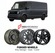 FORGED WHEELS RIMS for RIVIAN EDV 700 2022 - 2024

Custom forged wheels for Rivian EDV 700 2022 - 2024. Made-to-order monoblock, 2-piece and 3-piece rims in custom sizes, offsets, colors and finishes with guaranteed fitment.

We manufacture premium quality forged wheels rims for Rivian EDV 700 2022 - 2024 in any design, size, color.

THIS WHEEL DESIGN CAN BE CUSTOM-MADE FOR YOUR CAR IN ANY SIZE AND COLOR OPTIONS
Available in monoblock, 2-piece, 3-piece, duoblock, beadlock
3D wheel renderings are provided ac