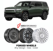 FORGED WHEELS RIMS for RIVIAN R1S ASCEND 2022+

Custom forged wheels for Rivian R1S Ascend 2022+. Made-to-order monoblock, 2-piece and 3-piece rims in custom sizes, offsets, colors and finishes with guaranteed fitment.

We manufacture premium quality forged wheels rims for Rivian R1S Ascend 2022+ in any design, size, color.

THIS WHEEL DESIGN CAN BE CUSTOM-MADE FOR YOUR CAR IN ANY SIZE AND COLOR OPTIONS
Available in monoblock, 2-piece, 3-piece, duoblock, beadlock
3D wheel renderings are provided according t