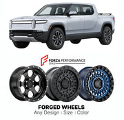 FORGED WHEELS RIMS for RIVIAN R1T GEN I 2022 - 2024

Custom forged wheels for Rivian R1T Gen I 2022 - 2024. Made-to-order monoblock, 2-piece and 3-piece rims in custom sizes, offsets, colors and finishes with guaranteed fitment.

We manufacture premium quality forged wheels rims for Rivian R1T Gen I 2022 - 2024 in any design, size, color.

THIS WHEEL DESIGN CAN BE CUSTOM-MADE FOR YOUR CAR IN ANY SIZE AND COLOR OPTIONS
Available in monoblock, 2-piece, 3-piece, duoblock, beadlock
3D wheel renderings are provi