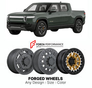 FORGED WHEELS RIMS for RIVIAN R1T ADVENTURE 2022 - 2024

Custom forged wheels for Rivian R1T Adventure 2022 - 2024. Made-to-order monoblock, 2-piece and 3-piece rims in custom sizes, offsets, colors and finishes with guaranteed fitment.

We manufacture premium quality forged wheels rims for Rivian R1T Adventure 2022 - 2024 in any design, size, color.

THIS WHEEL DESIGN CAN BE CUSTOM-MADE FOR YOUR CAR IN ANY SIZE AND COLOR OPTIONS
Available in monoblock, 2-piece, 3-piece, duoblock, beadlock
3D wheel renderin