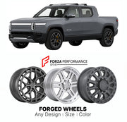 FORGED WHEELS RIMS for RIVIAN R1T DUAL-MOTOR 2022+

Custom forged wheels for Rivian R1T Dual-Motor 2022+. Made-to-order monoblock, 2-piece and 3-piece rims in custom sizes, offsets, colors and finishes with guaranteed fitment.

We manufacture premium quality forged wheels rims for Rivian R1T Dual-Motor 2022+ in any design, size, color.

THIS WHEEL DESIGN CAN BE CUSTOM-MADE FOR YOUR CAR IN ANY SIZE AND COLOR OPTIONS
Available in monoblock, 2-piece, 3-piece, duoblock, beadlock
3D wheel renderings are provided