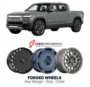 FORGED WHEELS RIMS for RIVIAN R1T PERFORMANCE DUAL-MOTOR 2022+

Custom forged wheels for Rivian R1T Performance Dual-Motor 2022+. Made-to-order monoblock, 2-piece and 3-piece rims in custom sizes, offsets, colors and finishes with guaranteed fitment.

We manufacture premium quality forged wheels rims for Rivian R1T Performance Dual-Motor 2022+ in any design, size, color.

THIS WHEEL DESIGN CAN BE CUSTOM-MADE FOR YOUR CAR IN ANY SIZE AND COLOR OPTIONS
Available in monoblock, 2-piece, 3-piece, duoblock, beadl