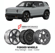 FORGED WHEELS RIMS for RIVIAN R3X PLANNED PERFORMANCE CROSSOVER 2027+

Custom forged wheels for Rivian R3X Planned Performance Crossover 2027+. Made-to-order monoblock, 2-piece and 3-piece rims in custom sizes, offsets, colors and finishes with guaranteed fitment.

We manufacture premium quality forged wheels rims for Rivian R3X Planned Performance Crossover 2027+ in any design, size, color.

THIS WHEEL DESIGN CAN BE CUSTOM-MADE FOR YOUR CAR IN ANY SIZE AND COLOR OPTIONS
Available in monoblock, 2-piece, 3-p