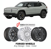 FORGED WHEELS RIMS for RIVIAN R3 PLANNED COMPACT CROSSOVER 2027+

Custom forged wheels for Rivian R3 Planned Compact Crossover 2027+. Made-to-order monoblock, 2-piece and 3-piece rims in custom sizes, offsets, colors and finishes with guaranteed fitment.

We manufacture premium quality forged wheels rims for Rivian R3 Planned Compact Crossover 2027+ in any design, size, color.

THIS WHEEL DESIGN CAN BE CUSTOM-MADE FOR YOUR CAR IN ANY SIZE AND COLOR OPTIONS
Available in monoblock, 2-piece, 3-piece, duoblock,