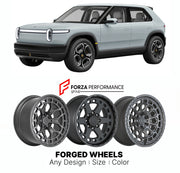 FORGED WHEELS RIMS for RIVIAN R2 PERFORMANCE 2027+

Custom forged wheels for Rivian R2 Performance 2027+. Made-to-order monoblock, 2-piece and 3-piece rims in custom sizes, offsets, colors and finishes with guaranteed fitment.

We manufacture premium quality forged wheels rims for Rivian R2 Performance 2027+ in any design, size, color.

THIS WHEEL DESIGN CAN BE CUSTOM-MADE FOR YOUR CAR IN ANY SIZE AND COLOR OPTIONS
Available in monoblock, 2-piece, 3-piece, duoblock, beadlock
3D wheel re