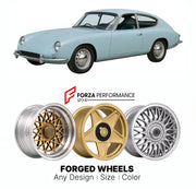 CUSTOM CLASSIC VINTAGE RESTOMOD RETRO OLD SCHOOL FORGED WHEELS RIMS for ROCHDALE OLYMPIC PHASE II 1963 - 1973

Custom forged wheels for Rochdale Olympic Phase II 1963 - 1973. Classic, vintage, restomod wheel designs made to order in custom sizes, offsets, colors and finishes.

We manufacture premium quality forged wheels rims for Rochdale Olympic Phase II 1963 - 1973 in any design, size, color.

THIS WHEEL DESIGN CAN BE CUSTOM-MADE FOR YOUR CAR IN ANY SIZE AND COLOR OPTIONS
Available in monoblock, 2-piece, 