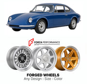 CUSTOM CLASSIC VINTAGE RESTOMOD RETRO OLD SCHOOL FORGED WHEELS RIMS for ROCHDALE OLYMPIC PHASE I 1960 - 1963

Custom forged wheels for Rochdale Olympic Phase I 1960 - 1963. Classic, vintage, restomod wheel designs made to order in custom sizes, offsets, colors and finishes.

We manufacture premium quality forged wheels rims for Rochdale Olympic Phase I 1960 - 1963 in any design, size, color.

THIS WHEEL DESIGN CAN BE CUSTOM-MADE FOR YOUR CAR IN ANY SIZE AND COLOR OPTIONS
Available in monoblock, 2-piece, 3-p