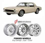 CUSTOM CLASSIC VINTAGE RESTOMOD RETRO OLD SCHOOL FORGED WHEELS RIMS for ROCHDALE RIVIERA 1960 - 1961

Custom forged wheels for Rochdale Riviera 1960 - 1961. Classic, vintage, restomod wheel designs made to order in custom sizes, offsets, colors and finishes.

We manufacture premium quality forged wheels rims for Rochdale Riviera 1960 - 1961 in any design, size, color.

THIS WHEEL DESIGN CAN BE CUSTOM-MADE FOR YOUR CAR IN ANY SIZE AND COLOR OPTIONS
Available in monoblock, 2-piece, 3-piece, duoblock, beadlock