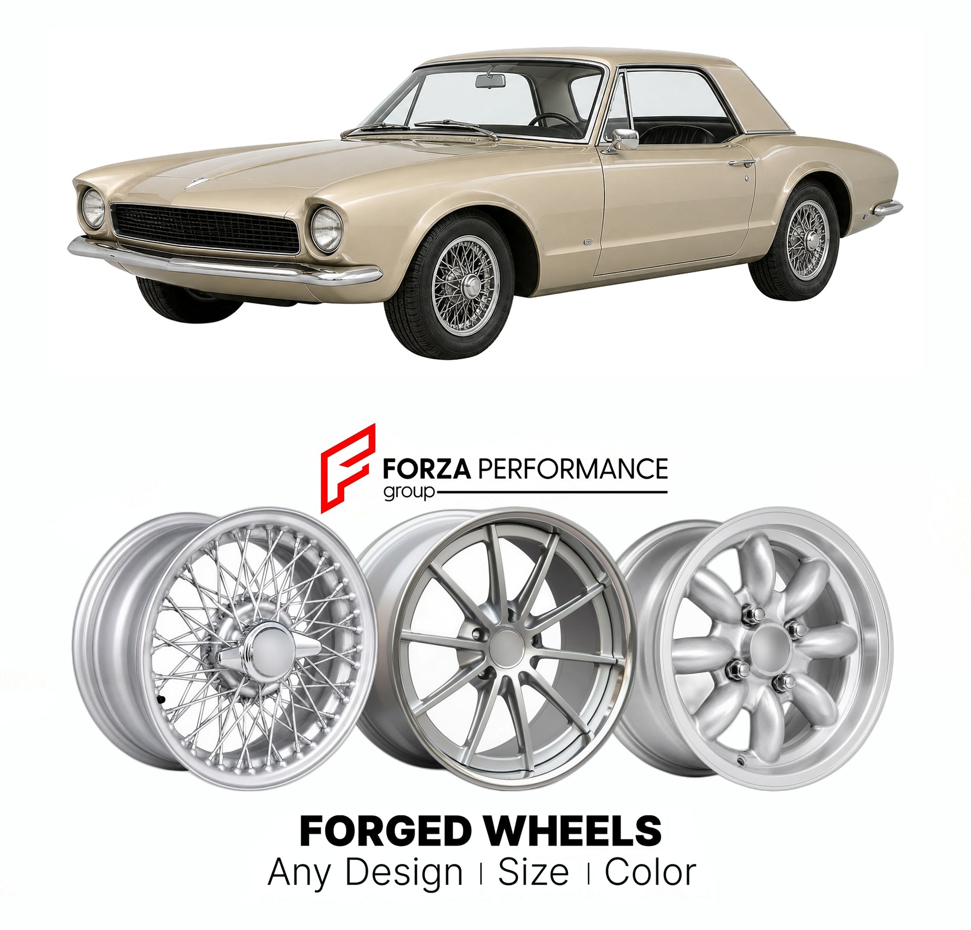 CUSTOM CLASSIC VINTAGE RESTOMOD RETRO OLD SCHOOL FORGED WHEELS RIMS for ROCHDALE RIVIERA 1960 - 1961

Custom forged wheels for Rochdale Riviera 1960 - 1961. Classic, vintage, restomod wheel designs made to order in custom sizes, offsets, colors and finishes.

We manufacture premium quality forged wheels rims for Rochdale Riviera 1960 - 1961 in any design, size, color.

THIS WHEEL DESIGN CAN BE CUSTOM-MADE FOR YOUR CAR IN ANY SIZE AND COLOR OPTIONS
Available in monoblock, 2-piece, 3-piece, duoblock, beadlock