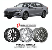 Custom forged wheels for Roewe SAIC i6 MAX 2020+. Made-to-order monoblock, 2-piece and 3-piece wheels in custom sizes, offsets, colors and finishes with guaranteed vehicle fitment.

We manufacture premium quality forged wheels rims for Roewe SAIC i6 MAX 2020+ in any design, size, color.

THIS WHEEL DESIGN CAN BE CUSTOM-MADE FOR YOUR CAR IN ANY SIZE AND COLOR OPTIONS
Available in monoblock, 2-piece, 3-piece, duoblock, beadlock
3D wheel renderings are provided according to the exact dimensions and specificati