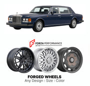 CUSTOM CLASSIC VINTAGE RESTOMOD RETRO OLD SCHOOL FORGED WHEELS RIMS for ROLLS-ROYCE SILVER SPIRIT SPUR MK I 1980 - 1989

Custom forged wheels for Rolls-Royce Silver Spirit Spur MK I 1980 - 1989. Classic, vintage, restomod wheel designs made to order in custom sizes, offsets, colors and finishes.

We manufacture premium quality forged wheels rims for Rolls-Royce Silver Spirit Spur MK I 1980 - 1989 in any design, size, color.

THIS WHEEL DESIGN CAN BE CUSTOM-MADE FOR YOUR CAR IN ANY SIZE AND COLOR OPTIONS
Ava