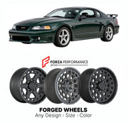 FORGED WHEELS RIMS for ROUSH MUSTANG STAGE 3 SN95 NEW EDGE S197 S550 1996+

Custom forged wheels for Roush Mustang Stage 3 SN95 New Edge S197 S550 1996+. Made-to-order monoblock, 2-piece and 3-piece rims in custom sizes, offsets, colors and finishes with guaranteed fitment.

We manufacture premium quality forged wheels rims for Roush Mustang Stage 3 SN95 New Edge S197 S550 1996+ in any design, size, color.

THIS WHEEL DESIGN CAN BE CUSTOM-MADE FOR YOUR CAR IN ANY SIZE AND COLOR OPTIONS
Available in monobloc