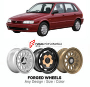 CUSTOM CLASSIC VINTAGE RESTOMOD RETRO OLD SCHOOL FORGED WHEELS RIMS for ROVER 200 SERIES R3 1995 - 1999

Custom forged wheels for Rover 200 Series R3 1995 - 1999. Classic, vintage, restomod wheel designs made to order in custom sizes, offsets, colors and finishes.

We manufacture premium quality forged wheels rims for Rover 200 Series R3 1995 - 1999 in any design, size, color.

THIS WHEEL DESIGN CAN BE CUSTOM-MADE FOR YOUR CAR IN ANY SIZE AND COLOR OPTIONS
Available in monoblock, 2-piece, 3-piece, duoblock,