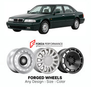 CUSTOM CLASSIC VINTAGE RESTOMOD RETRO OLD SCHOOL FORGED WHEELS RIMS for ROVER 600 1993 - 1999

Custom forged wheels for Rover 600 1993 - 1999. Classic, vintage, restomod wheel designs made to order in custom sizes, offsets, colors and finishes.

We manufacture premium quality forged wheels rims for Rover 600 1993 - 1999 in any design, size, color.

THIS WHEEL DESIGN CAN BE CUSTOM-MADE FOR YOUR CAR IN ANY SIZE AND COLOR OPTIONS
Available in monoblock, 2-piece, 3-piece, duoblock, beadlock
3D wheel renderings 