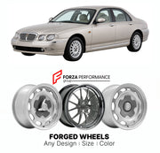 CUSTOM CLASSIC VINTAGE RESTOMOD RETRO OLD SCHOOL FORGED WHEELS RIMS for ROVER 75 1998 - 2005

Custom forged wheels for Rover 75 1998 - 2005. Classic, vintage, restomod wheel designs made to order in custom sizes, offsets, colors and finishes.

We manufacture premium quality forged wheels rims for Rover 75 1998 - 2005 in any design, size, color.

THIS WHEEL DESIGN CAN BE CUSTOM-MADE FOR YOUR CAR IN ANY SIZE AND COLOR OPTIONS
Available in monoblock, 2-piece, 3-piece, duoblock, beadlock
3D wheel renderings are
