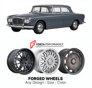 CUSTOM CLASSIC VINTAGE RESTOMOD RETRO OLD SCHOOL FORGED WHEELS RIMS for ROVER P5 3-LITRE 1958 - 1967

Custom forged wheels for Rover P5 3-Litre 1958 - 1967. Classic, vintage, restomod wheel designs made to order in custom sizes, offsets, colors and finishes.

We manufacture premium quality forged wheels rims for Rover P5 3-Litre 1958 - 1967 in any design, size, color.

THIS WHEEL DESIGN CAN BE CUSTOM-MADE FOR YOUR CAR IN ANY SIZE AND COLOR OPTIONS
Available in monoblock, 2-piece, 3-piece, duoblock, beadlock