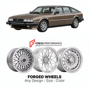 CUSTOM CLASSIC VINTAGE RESTOMOD RETRO OLD SCHOOL FORGED WHEELS RIMS for ROVER SD1 3500 VITESSE 1982 - 1986

Custom forged wheels for Rover SD1 3500 Vitesse 1982 - 1986. Classic, vintage, restomod wheel designs made to order in custom sizes, offsets, colors and finishes.

We manufacture premium quality forged wheels rims for Rover SD1 3500 Vitesse 1982 - 1986 in any design, size, color.

THIS WHEEL DESIGN CAN BE CUSTOM-MADE FOR YOUR CAR IN ANY SIZE AND COLOR OPTIONS
Available in monoblock, 2-piece, 3-piece, 