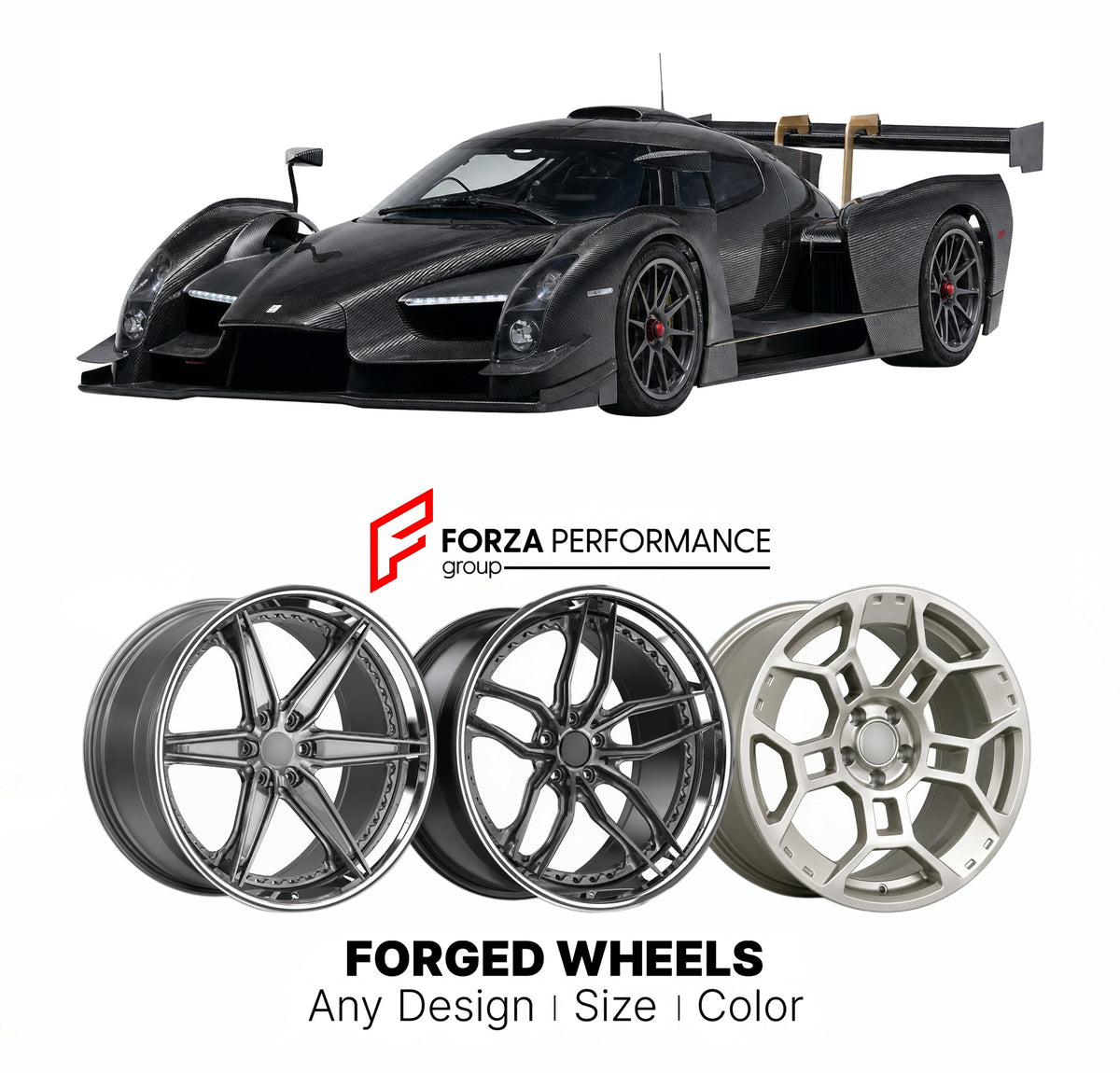 FORGED WHEELS RIMS for SCG 003CS 2015+

Custom forged wheels for SCG 003CS 2015+. Made-to-order monoblock, 2-piece and 3-piece rims in custom sizes, offsets, colors and finishes with guaranteed fitment.

We manufacture premium quality forged wheels rims for SCG 003CS 2015+ in any design, size, color.

THIS WHEEL DESIGN CAN BE CUSTOM-MADE FOR YOUR CAR IN ANY SIZE AND COLOR OPTIONS
Available in monoblock, 2-piece, 3-piece, duoblock, beadlock
3D wheel renderings are provided according to the exact dimensions a