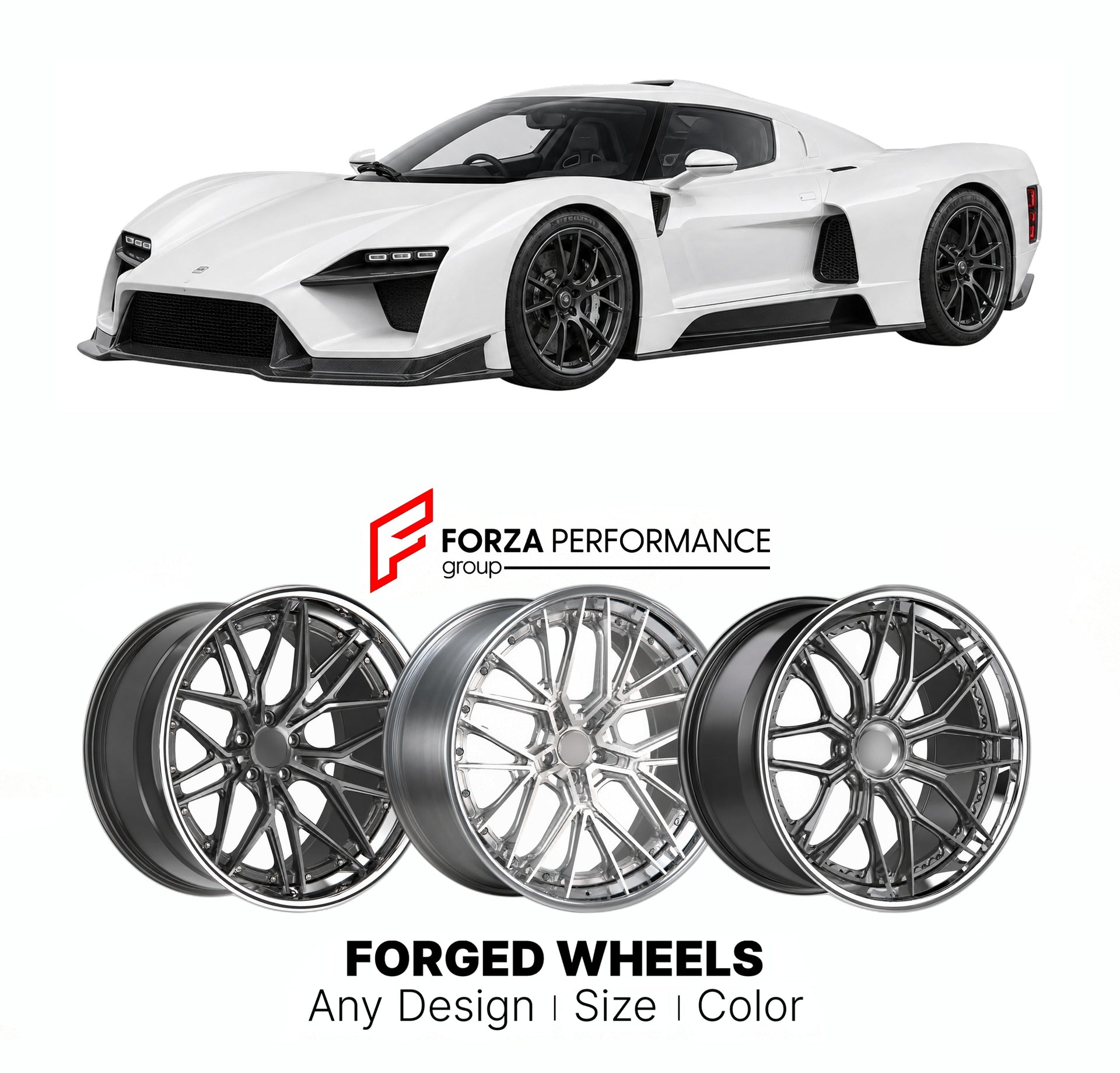 FORGED WHEELS RIMS for SCG 003 003S 2015+

Custom forged wheels for SCG 003 003S 2015+. Made-to-order monoblock, 2-piece and 3-piece rims in custom sizes, offsets, colors and finishes with guaranteed fitment.

We manufacture premium quality forged wheels rims for SCG 003 003S 2015+ in any design, size, color.

THIS WHEEL DESIGN CAN BE CUSTOM-MADE FOR YOUR CAR IN ANY SIZE AND COLOR OPTIONS
Available in monoblock, 2-piece, 3-piece, duoblock, beadlock
3D wheel renderings are provided according to the exact dim