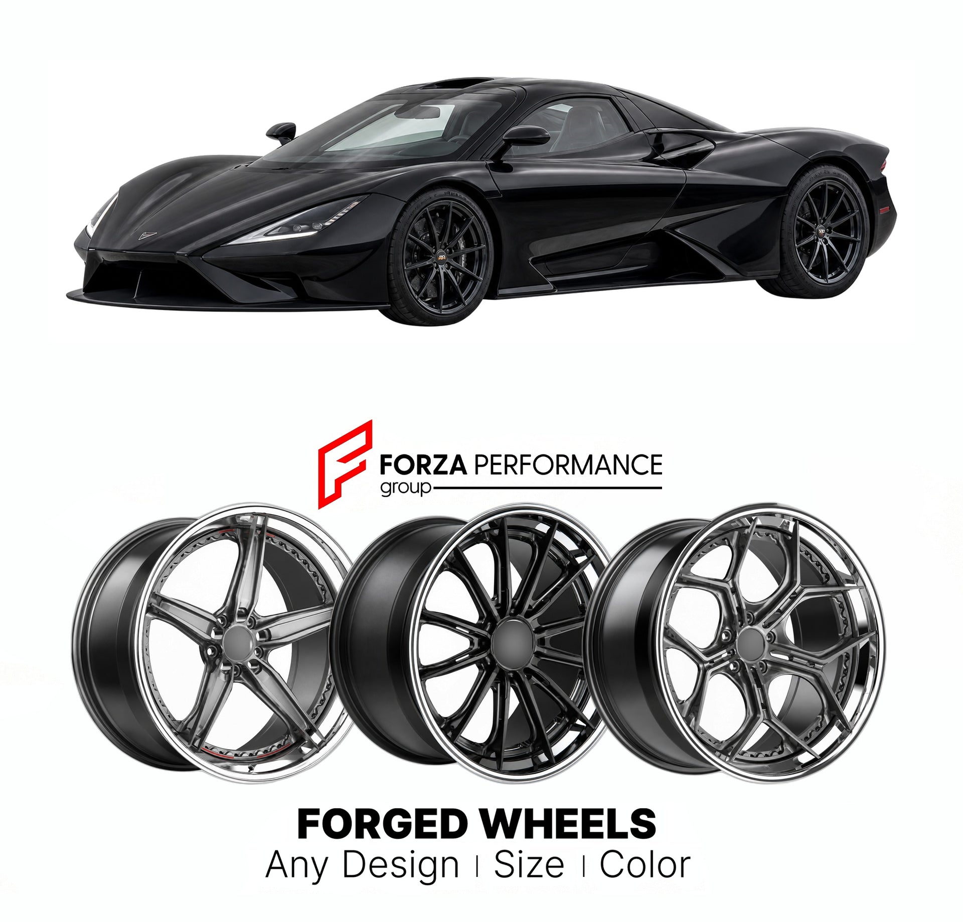 FORGED WHEELS RIMS for SSC TUATARA BASE 2020+

Custom forged wheels for SSC Tuatara Base 2020+. Made-to-order monoblock, 2-piece and 3-piece rims in custom sizes, offsets, colors and finishes with guaranteed fitment.

We manufacture premium quality forged wheels rims for SSC Tuatara Base 2020+ in any design, size, color.

THIS WHEEL DESIGN CAN BE CUSTOM-MADE FOR YOUR CAR IN ANY SIZE AND COLOR OPTIONS
Available in monoblock, 2-piece, 3-piece, duoblock, beadlock
3D wheel renderings are provided according to t