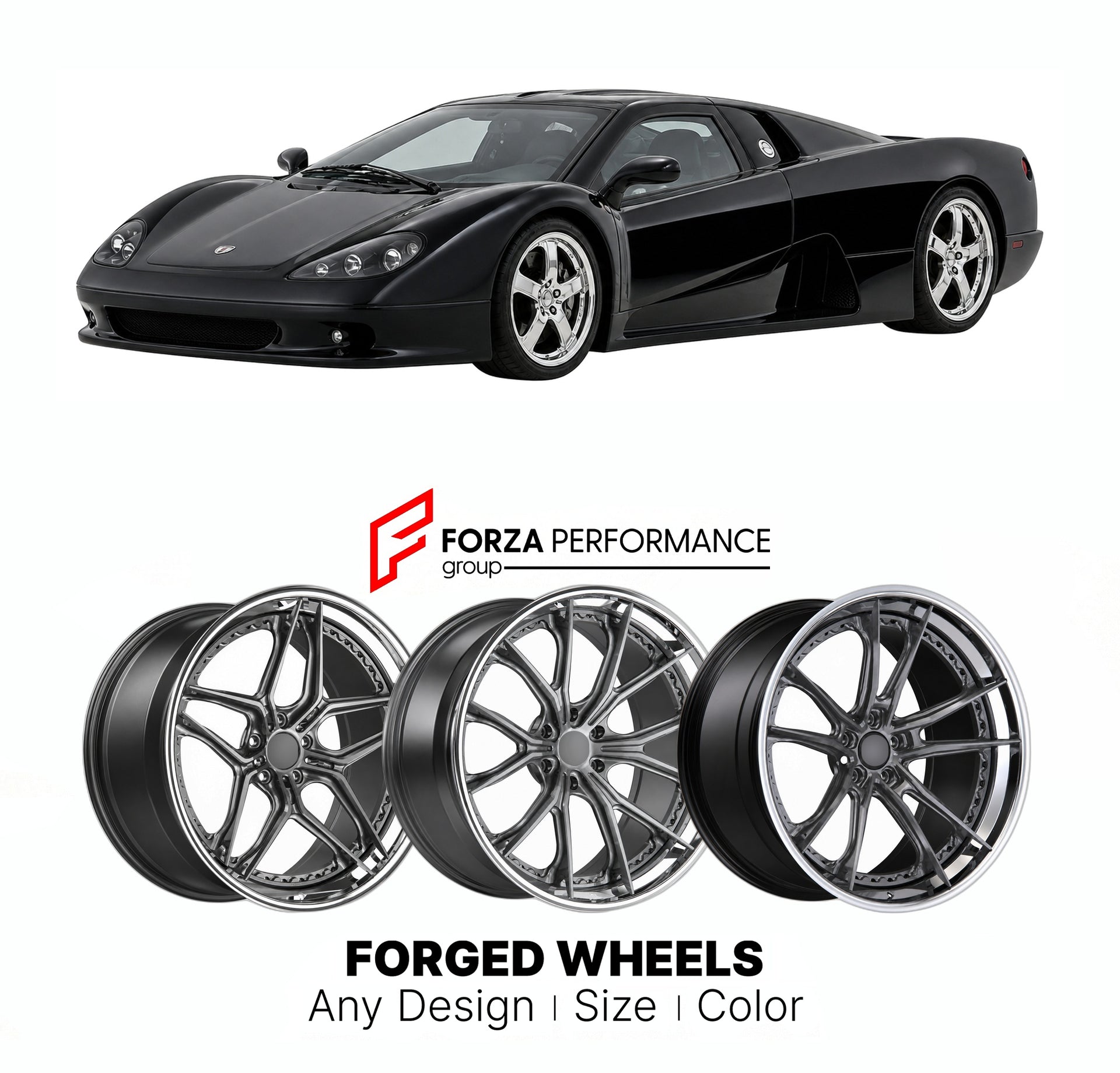 FORGED WHEELS RIMS for SSC ULTIMATE AERO BASE 2004 - 2013

Custom forged wheels for SSC Ultimate Aero Base 2004 - 2013. Made-to-order monoblock, 2-piece and 3-piece rims in custom sizes, offsets, colors and finishes with guaranteed fitment.

We manufacture premium quality forged wheels rims for SSC Ultimate Aero Base 2004 - 2013 in any design, size, color.

THIS WHEEL DESIGN CAN BE CUSTOM-MADE FOR YOUR CAR IN ANY SIZE AND COLOR OPTIONS
Available in monoblock, 2-piece, 3-piece, duoblock, beadlock
3D wheel re