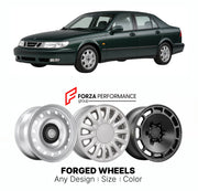 CUSTOM CLASSIC VINTAGE RESTOMOD RETRO OLD SCHOOL FORGED WHEELS RIMS for SAAB 9-5 1997 - 2005

Custom forged wheels for Saab 9-5 1997 - 2005. Classic, vintage, restomod wheel designs made to order in custom sizes, offsets, colors and finishes.

We manufacture premium quality forged wheels rims for Saab 9-5 1997 - 2005 in any design, size, color.

THIS WHEEL DESIGN CAN BE CUSTOM-MADE FOR YOUR CAR IN ANY SIZE AND COLOR OPTIONS
Available in monoblock, 2-piece, 3-piece, duoblock, beadlock
3D wheel renderings are