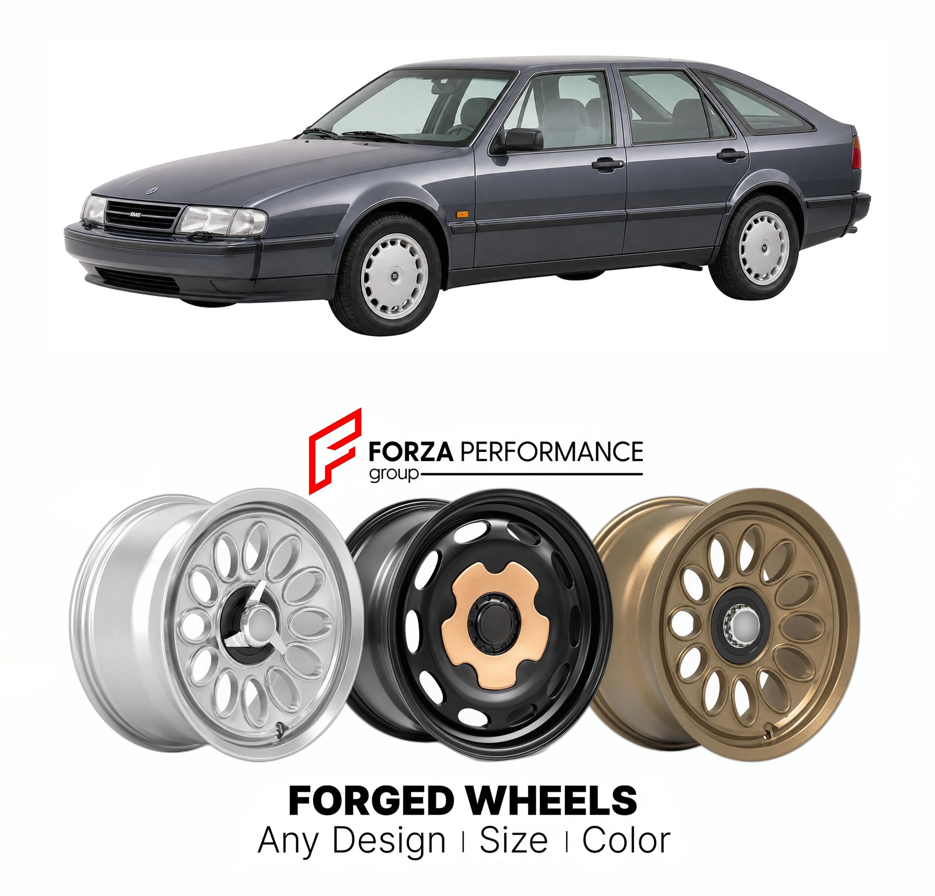 CUSTOM CLASSIC VINTAGE RESTOMOD RETRO OLD SCHOOL FORGED WHEELS RIMS for SAAB 9000 CS 1991 - 1998

Custom forged wheels for Saab 9000 CS 1991 - 1998. Classic, vintage, restomod wheel designs made to order in custom sizes, offsets, colors and finishes.

We manufacture premium quality forged wheels rims for Saab 9000 CS 1991 - 1998 in any design, size, color.

THIS WHEEL DESIGN CAN BE CUSTOM-MADE FOR YOUR CAR IN ANY SIZE AND COLOR OPTIONS
Available in monoblock, 2-piece, 3-piece, duoblock, beadlock
3D wheel re