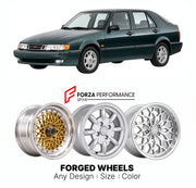 CUSTOM CLASSIC VINTAGE RESTOMOD RETRO OLD SCHOOL FORGED WHEELS RIMS for SAAB 900 NG 1994 - 1998

Custom forged wheels for Saab 900 NG 1994 - 1998. Classic, vintage, restomod wheel designs made to order in custom sizes, offsets, colors and finishes.

We manufacture premium quality forged wheels rims for Saab 900 NG 1994 - 1998 in any design, size, color.

THIS WHEEL DESIGN CAN BE CUSTOM-MADE FOR YOUR CAR IN ANY SIZE AND COLOR OPTIONS
Available in monoblock, 2-piece, 3-piece, duoblock, beadlock
3D wheel rende