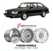 CUSTOM CLASSIC VINTAGE RESTOMOD RETRO OLD SCHOOL FORGED WHEELS RIMS for SAAB 900 TURBO CLASSIC 1978 - 1994

Custom forged wheels for Saab 900 Turbo Classic 1978 - 1994. Classic, vintage, restomod wheel designs made to order in custom sizes, offsets, colors and finishes.

We manufacture premium quality forged wheels rims for Saab 900 Turbo Classic 1978 - 1994 in any design, size, color.

THIS WHEEL DESIGN CAN BE CUSTOM-MADE FOR YOUR CAR IN ANY SIZE AND COLOR OPTIONS
Available in monoblock, 2-piece, 3-piece, 