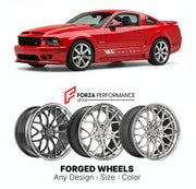 FORGED WHEELS RIMS for SALEEN MUSTANG S302 2005 - 2014

Custom forged wheels for Saleen Mustang S302 2005 - 2014. Made-to-order monoblock, 2-piece and 3-piece rims in custom sizes, offsets, colors and finishes with guaranteed fitment.

We manufacture premium quality forged wheels rims for Saleen Mustang S302 2005 - 2014 in any design, size, color.

THIS WHEEL DESIGN CAN BE CUSTOM-MADE FOR YOUR CAR IN ANY SIZE AND COLOR OPTIONS
Available in monoblock, 2-piece, 3-piece, duoblock, beadlock
3D wheel renderings 